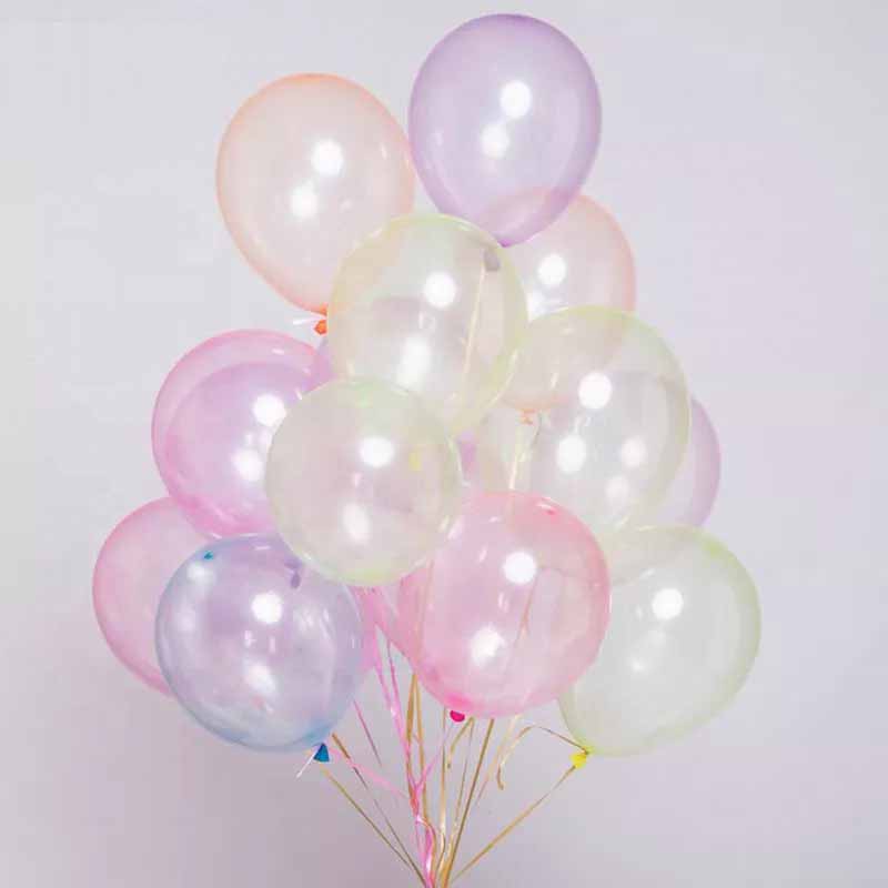 transparent round crystal balloons in bulk