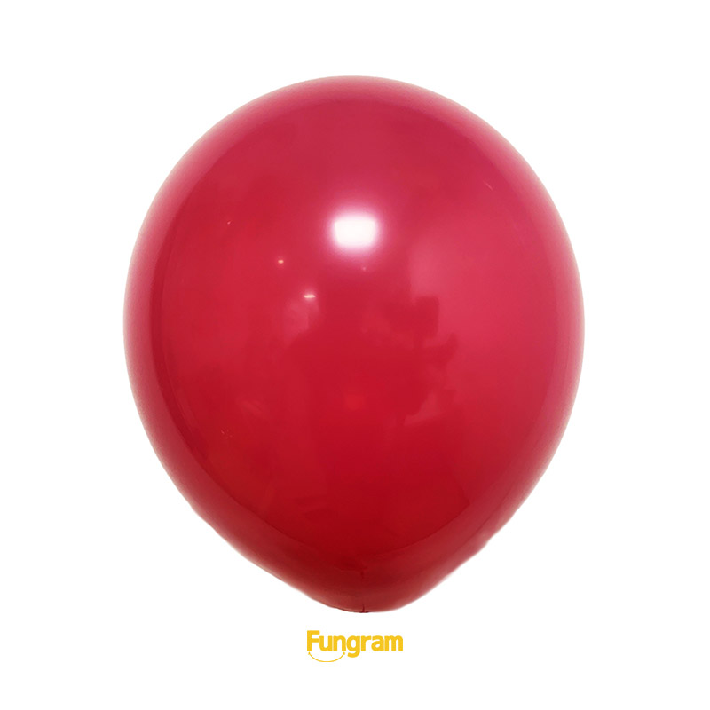 red retro latex balloons decoration
