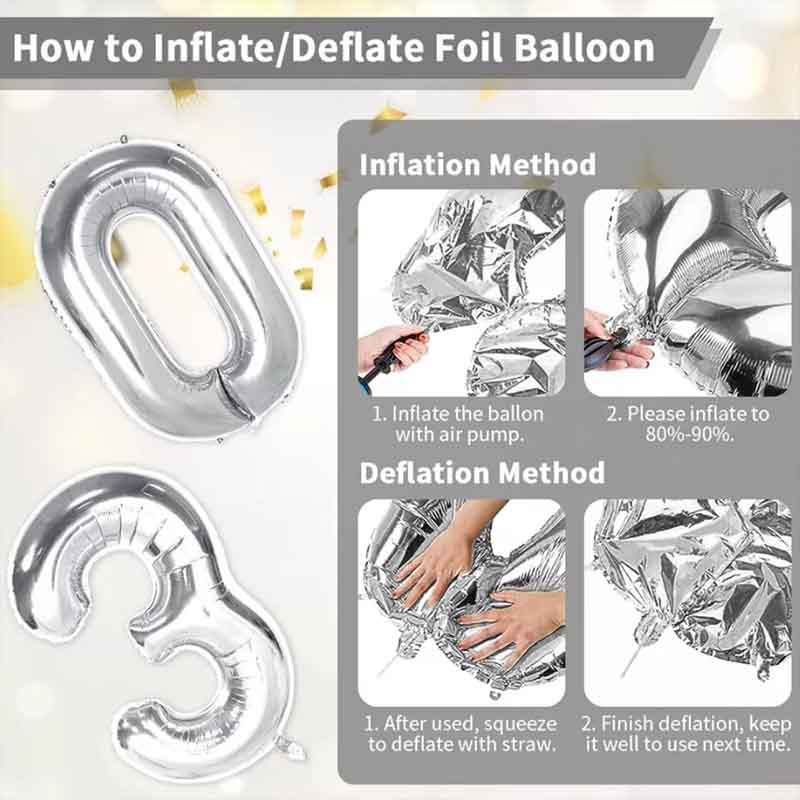 numbers foil balloon companies