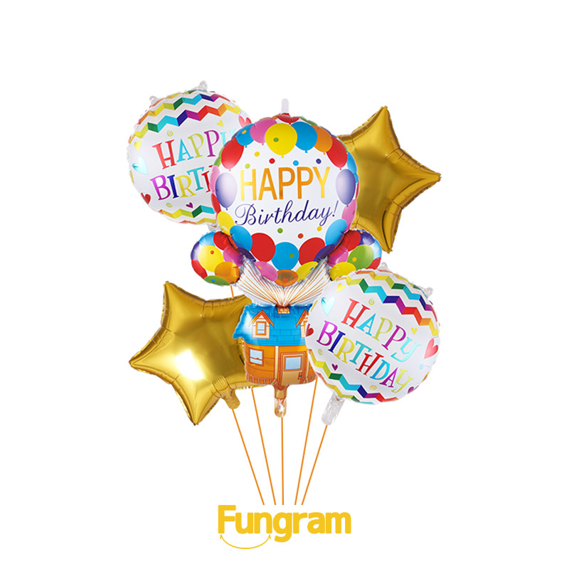 Birthday aluminium set balloon services
