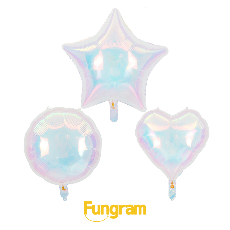 Iridescent Five-pointed Star Balloon