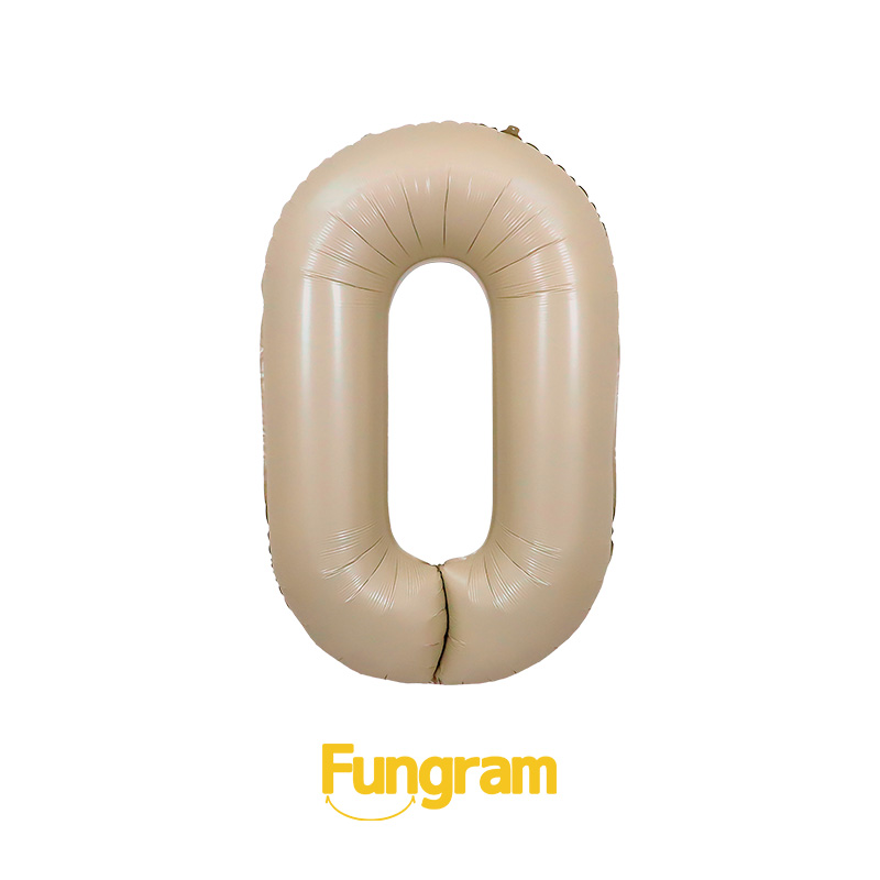 40-Inch Caramel Number Balloon